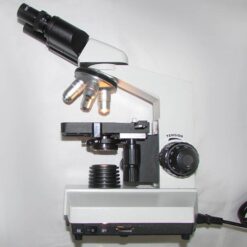 نمای بقل میکروسکوپ بیولوژی 1600 برابر مدل XSZ-801BN با لامپ روشن