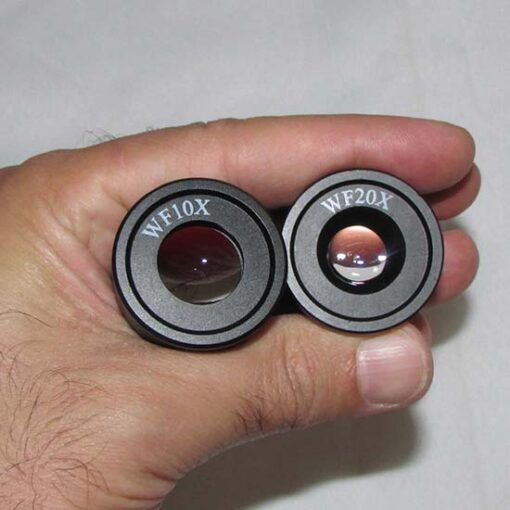 مشاهده قطر عدسی های چشمی 10x و 20X لوپ دو چشمی 80 برابر مدل Ke-s6b